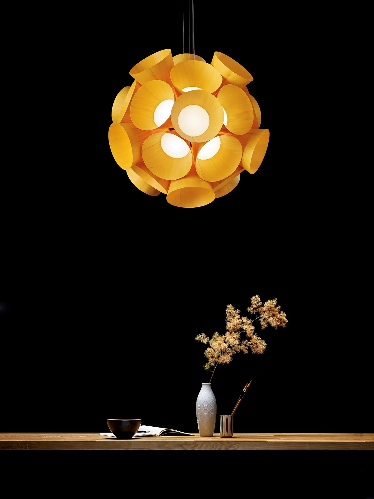 Gul lampe